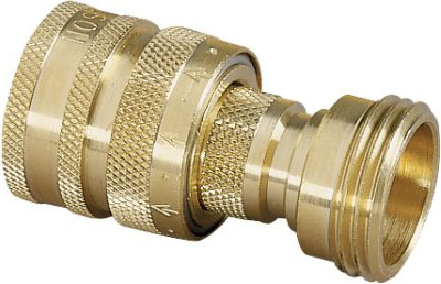 Nelson 853364-1001 Quick-Connector Set, 3/4 in, Male x Female, Brass - 1