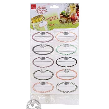 Bormioli Rocco 97650 Canning Label Kit, 10 Labels per Sheet - 1