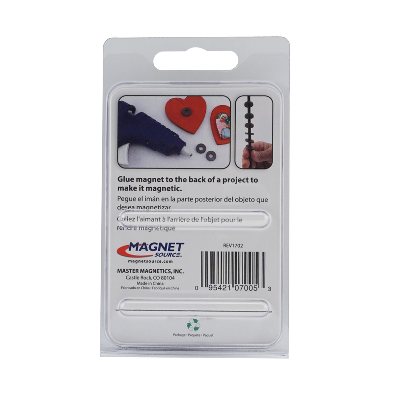 Magnetic Ring, Magnet Source, 3/4 in Dia, 6 pk - 4