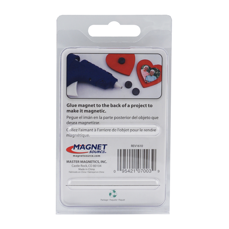 Magnetic Disc, Magnet Source, 3/4 in Dia, Charcoal Gray, 8 pk - 2