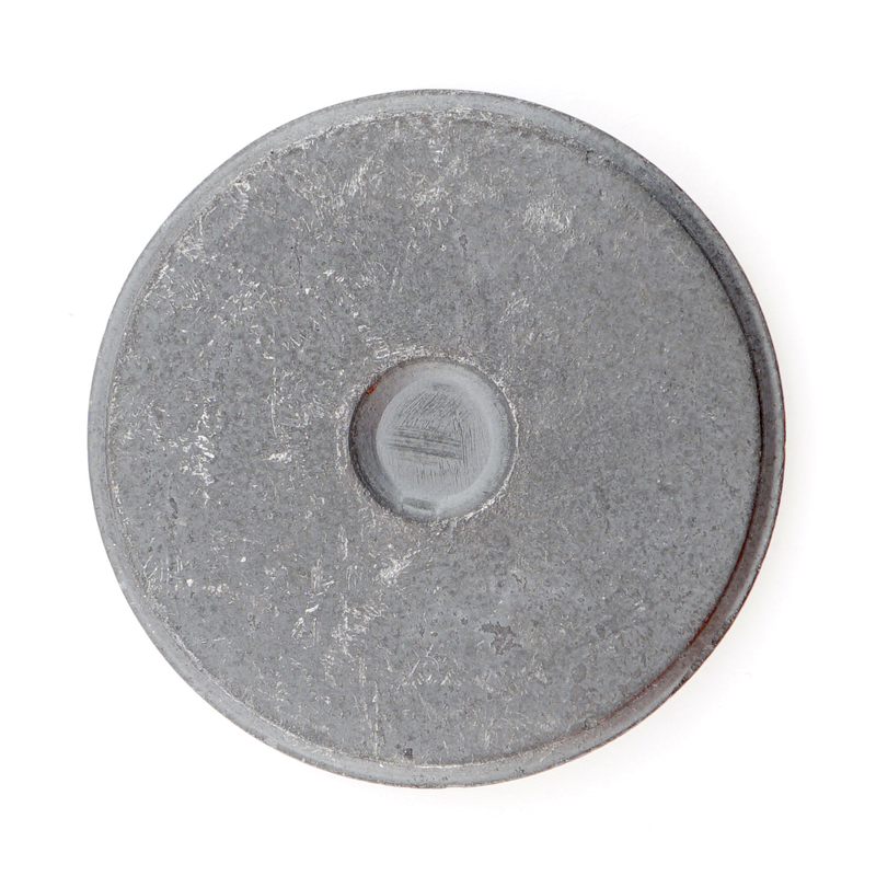 Magnetic Disc, Magnet Source, 1-1/2 in Dia, Charcoal Gray, 2 pc - 4
