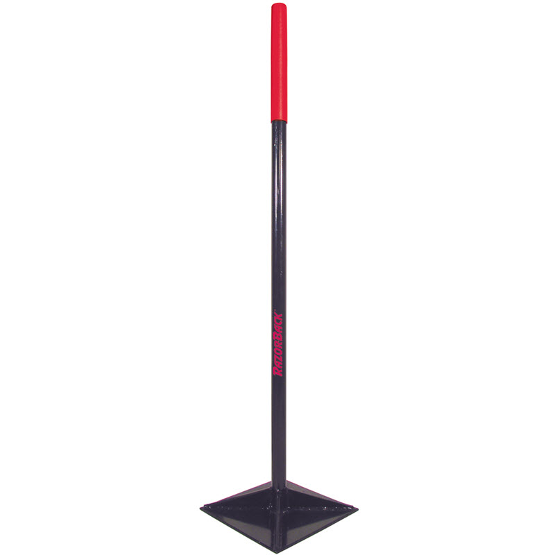 Tamper, Razor-Back, 10 in x 10 in Steel Blade, 44-1/2 in L Steel Handle - 1