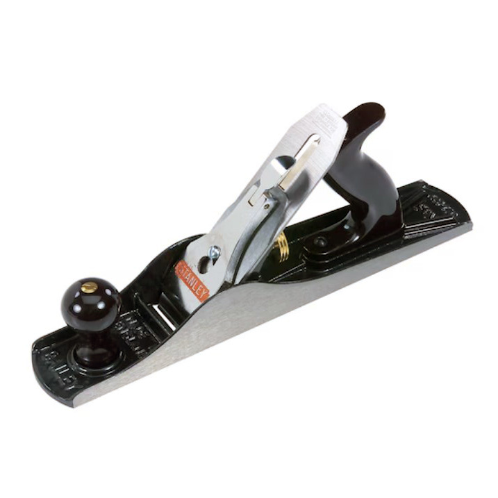 Stanley Bailey Bench Plane #5, Stanley Black & Decker, 2 in W Blade, 14 in L Cast-Iron Body - 1