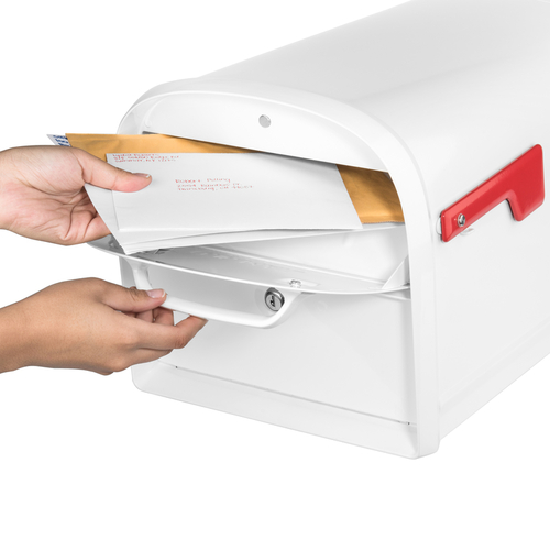 Oasis Large Mailbox, Architectural Mailboxes, Galvanized Steel, Powder-Coated, 11.3 in W, 19.96 in D, 11-1/2 in H - 4