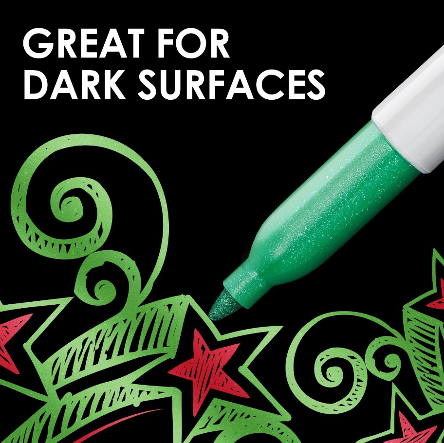 Permanent Marker, Sharpie, Fine Point Lead/Tip, 0.5 mm Lead/Tip - 3