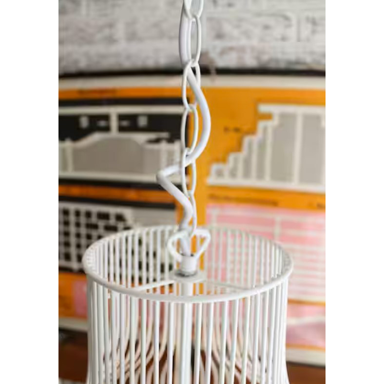 Decorative Chain, Kingchain, Oval White Poly covered, Steel, Sold by the Foot - 3