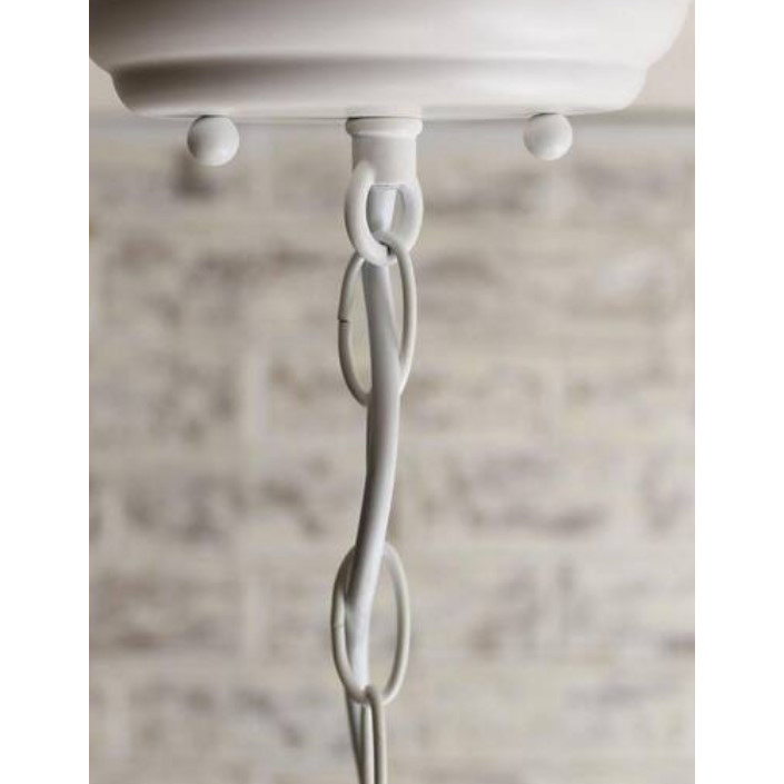 Decorative Chain, Kingchain, Oval White Poly covered, Steel, Sold by the Foot - 4