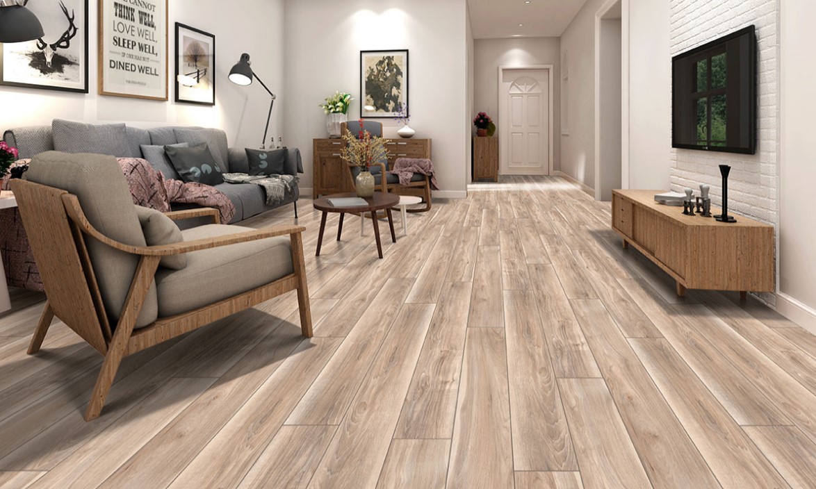 Luxury Vinyl Plank, MSI, Andover, 7 in W x 48 in L, 20 mil, Bayhill Blonde, 23.77 sq-ft per Box - 3