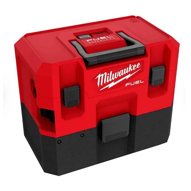 Cordless HEPA Wet/Dry Vacuum, Milwaukee, M12 Fuel, 1.6 gal, Tool Only - 2