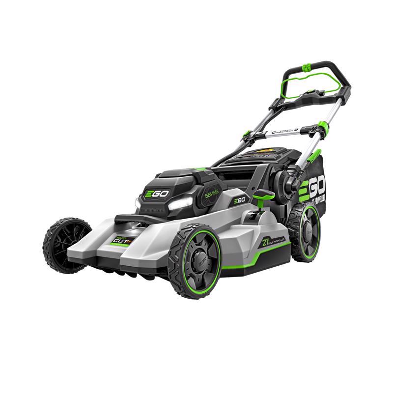 Cordless Lawn Mower Kit, EGO, 10 Ah, 56 V, Lithium-Ion, 21 in W Cutting, 4-Blade - 1