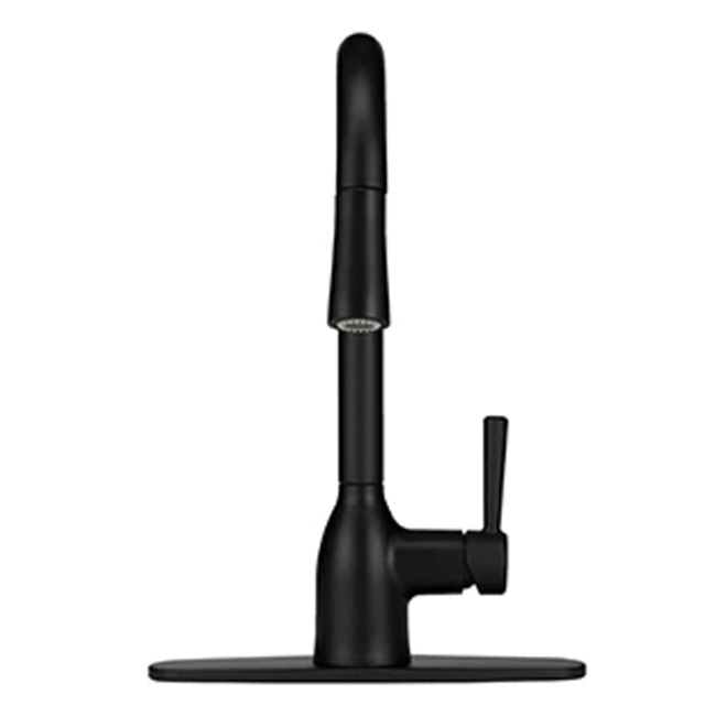 Adler Kitchen Faucet, Moen, Pull Down, 1-Handle, Matte Black - 2