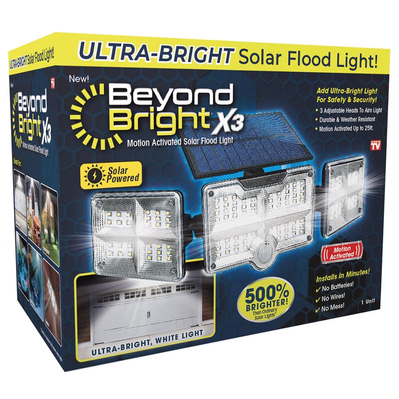 Beyond Bright Solar LED Motion Sensing Floodlight, 1000 L