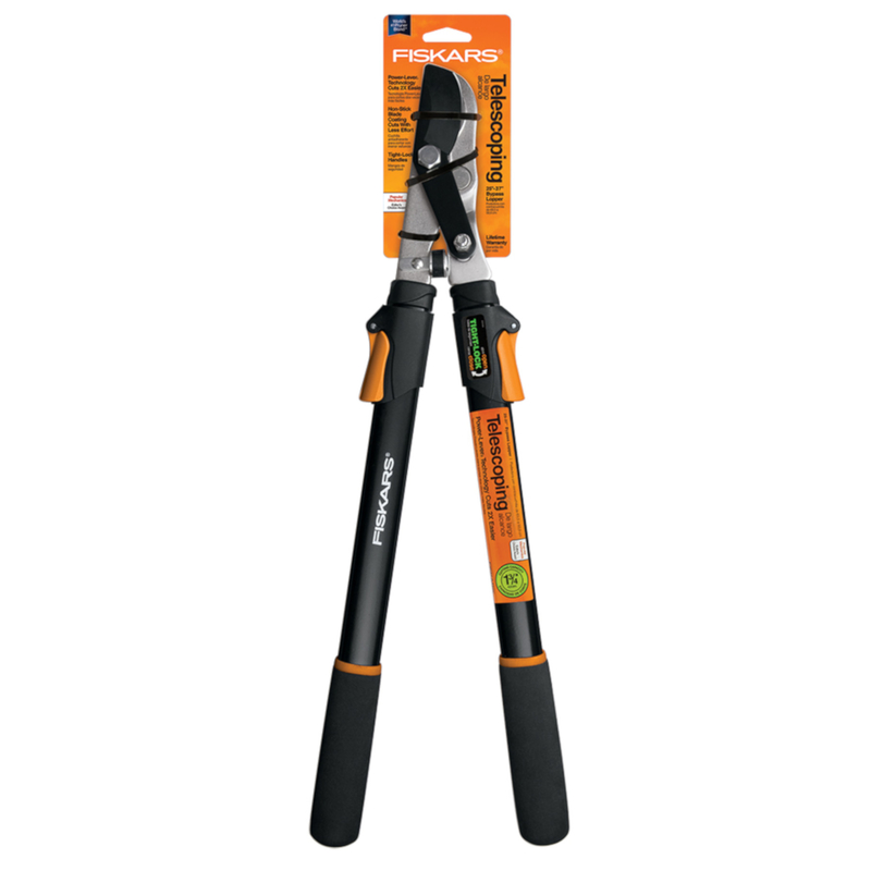 Bypass Lopper, Fiskars, 1-3/4 in Cutting Capacity, Steel Blade, Steel Handle, Cushion Grip Handle - 1