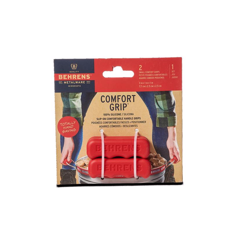 Handle Grip, Behrens, Rubber, Red, For: Garbage Can or Lid, 2pk - 2