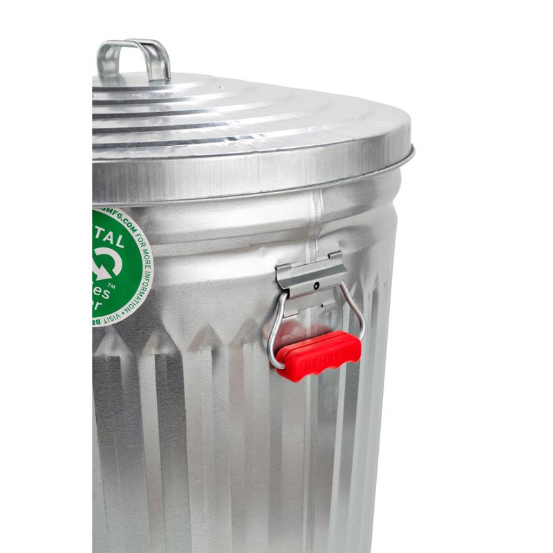 Handle Grip, Behrens, Rubber, Red, For: Garbage Can or Lid, 2pk - 3