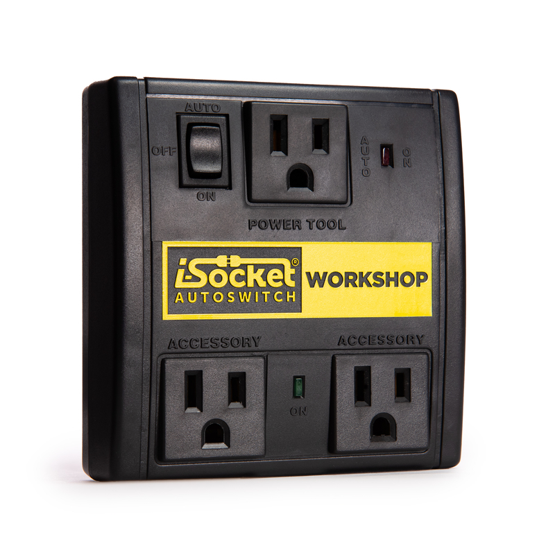 Dust Control Switch, I-Socket, 120 V, Plastic, Black - 1