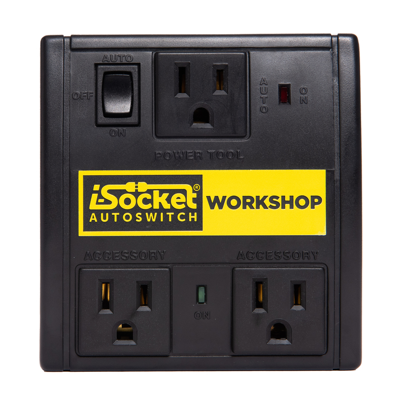 Dust Control Switch, I-Socket, 120 V, Plastic, Black - 1