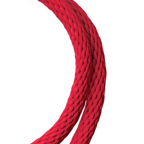 Solid Braided Polypropylene Rope, Koch, Red, 1/2 in Dia, 35 ft L - 3