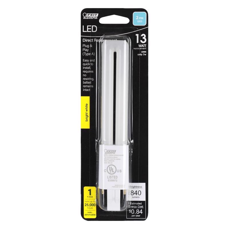 Feit Led Bulb, Feit Electric, 13 Watt Equivalent, PL, GX23 - 2
