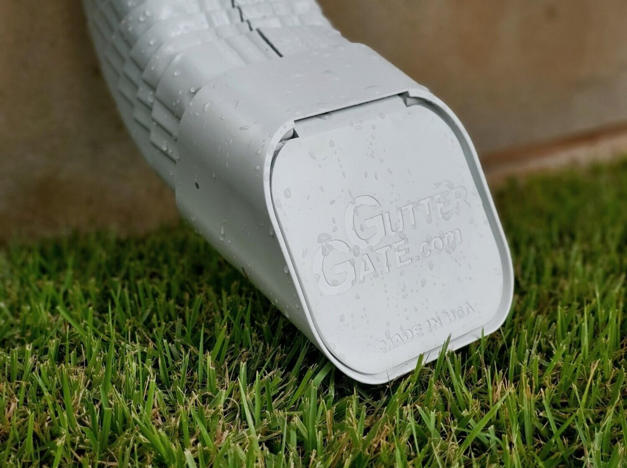 GutterGate Downspout Guard, White - 3