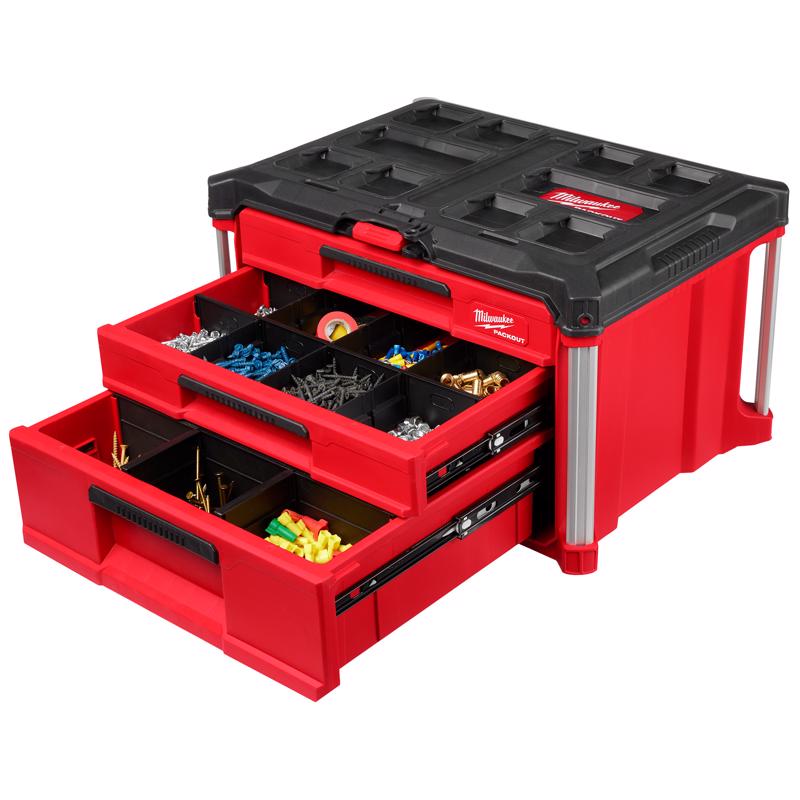 Packout Tool Box, Milwaukee, Multi-Depth, 3-Drawer - 2