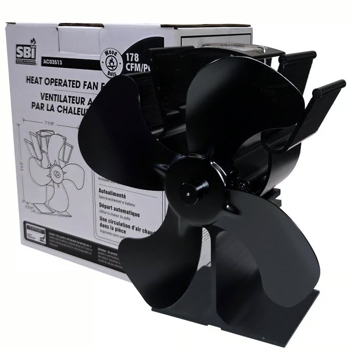 Stove Fan, Ecofan, 4 Blade, Steel - 1