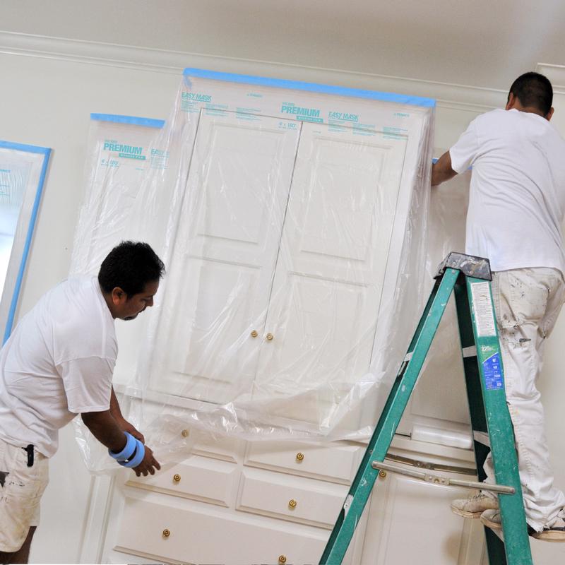 Easymask Masking Film, Trimaco, 180 ft L, 48 in W - 2