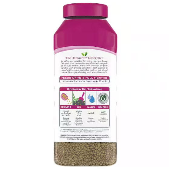 Smart Release Plus Outdoor and Indoor Plant Food, Osmocote, 2 lb, 15-9-12 N-P-K Ratio - 2