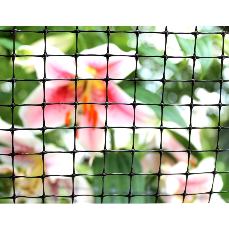 Poly Hardware Net, Easy Gardener, 2 ft H x 25 ft L, Black - 3
