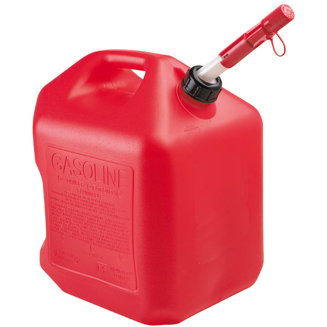 Midwest Can, Gas Can, Quick-Flo, 5 gal, Red - 1