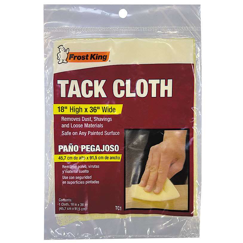 Frost King Tack Cloth, Thermwell/Frostking, 18 in L x 36 in W, Cotton - 1