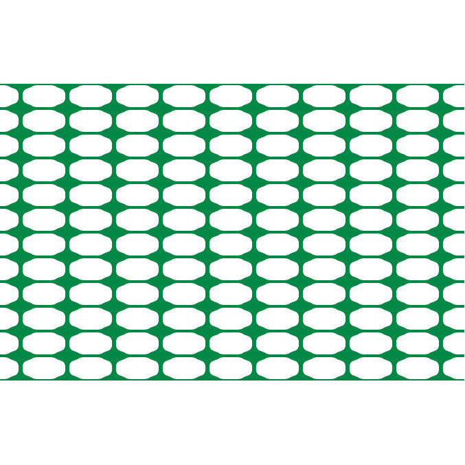 Plastic Safety Fence Barrier, Dry Top, 4 ft H x 50 ft L, Green, 4x2 inch mesh size - 3