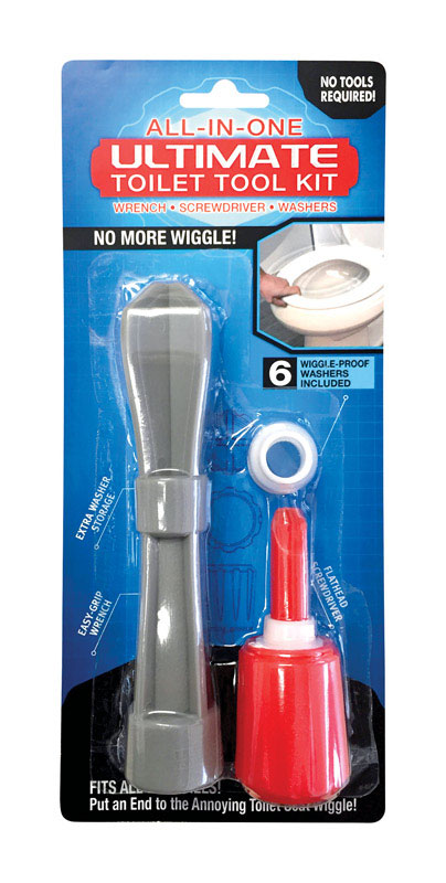 Toilet Seat Tool Kit, Ginsey, Plastic, White - 1