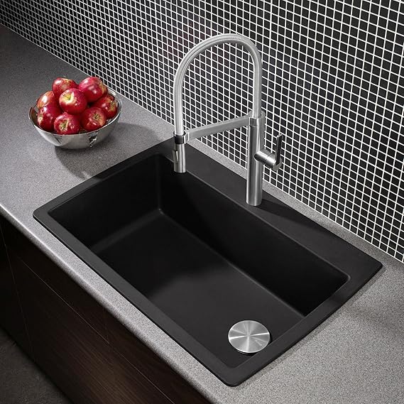 Diamond Kitchen Sink, Blanco, Top/Undermount, 1-Bowl, 1-Hole, Composite - 2