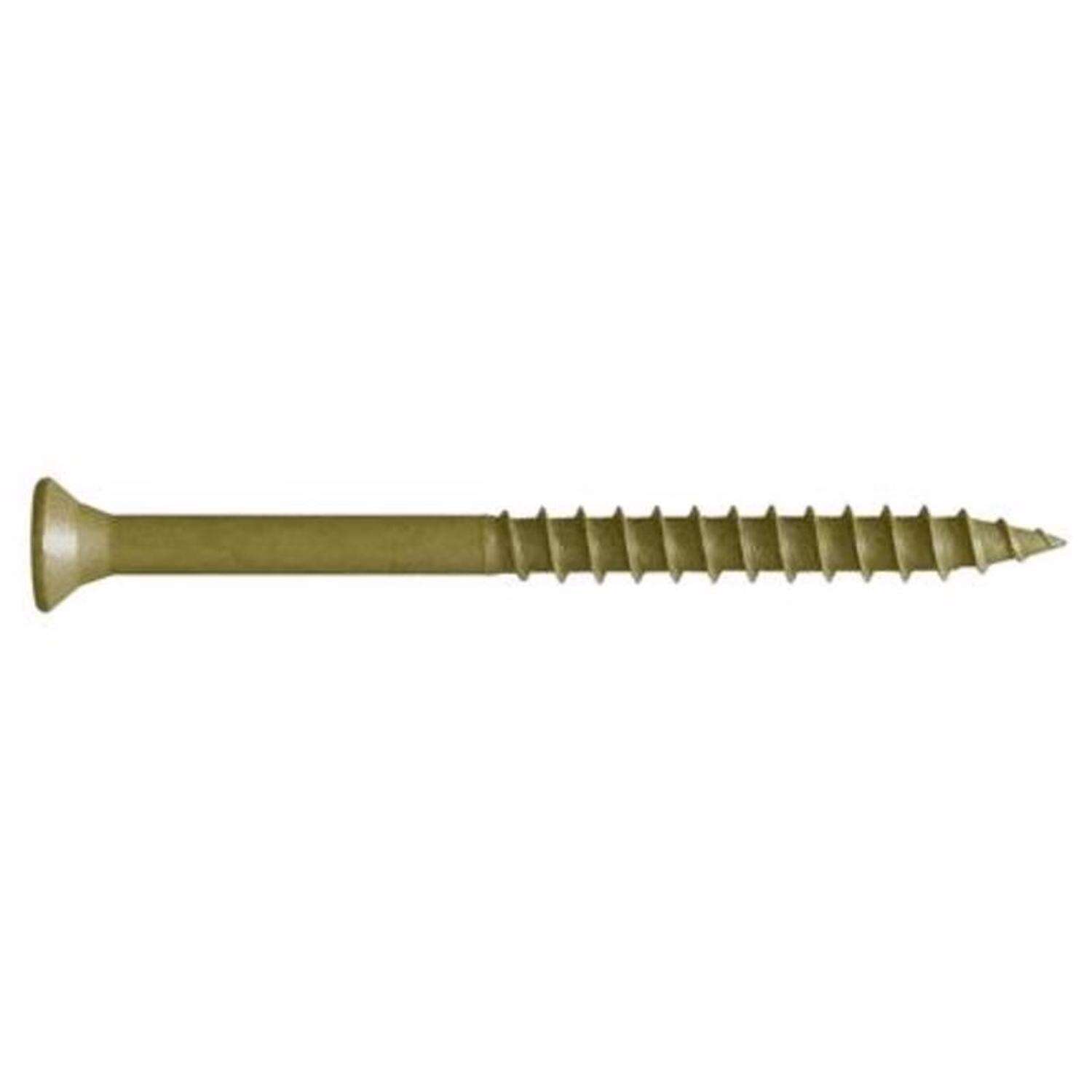GuardDog Exterior Screw, #9 x 3 in L, Torx TTap Drive, Flat Head, Available in a 1750 pk Box, Sold by the Pound - 1