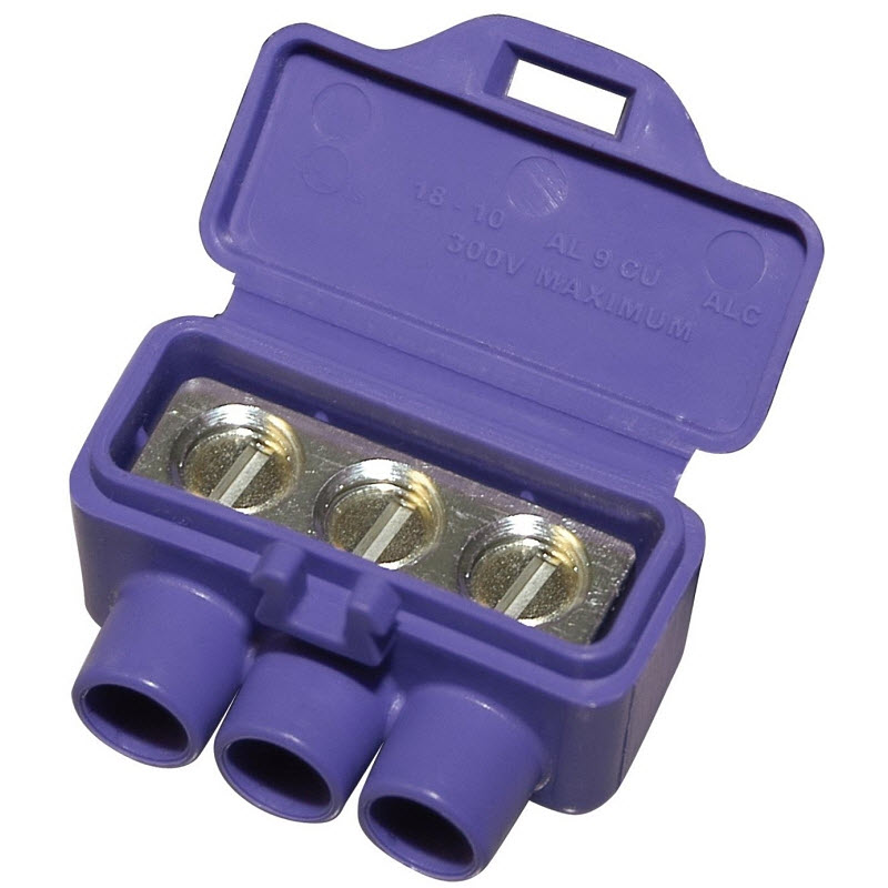 AlumiConn Wire Connector, King Innovation, 12 to 10, 18 to 10 AWG Wire, Copper Contact, 2pk - 1