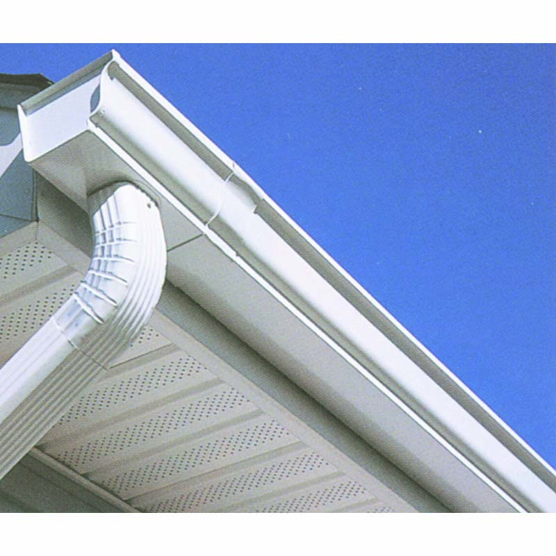 K-Style 4 in Gutter, Amerimax, White Painted Steel, 10 ft L - 2