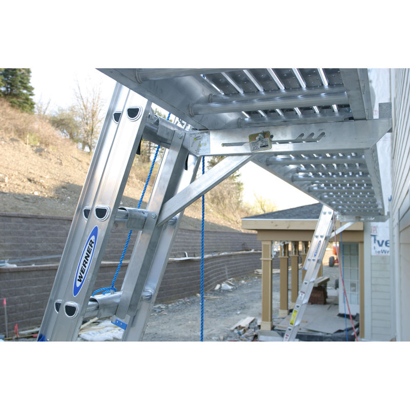 Three Rung Long Body Ladder Jack, Werner, Aluminum, 2 pk - 3