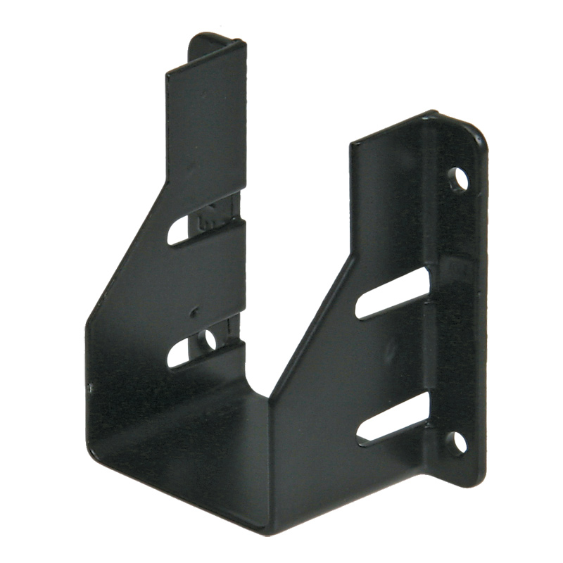 Fence Rail Hanger Bracket, Greenfield, to Hang 2x4 Stringers, Black Finish - 1