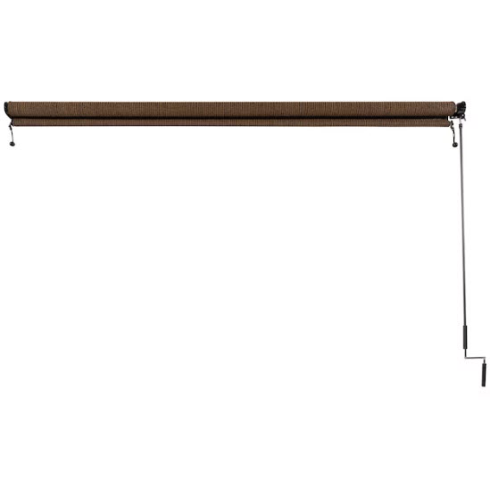 Roll-Up Window Shade, Coolaroo, 6 ft L x 6 ft W, HDPE, Mocha - 2