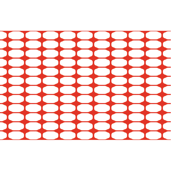 Plastic Safety Fence Barrier, Tenax, 4 ft H x 50 ft L, 4X2 Inch Mesh, Orange - 2