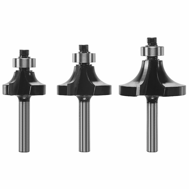 Router Roundover Bit Set, Skil, 1/4 in Dia Shank, 3CT - 2