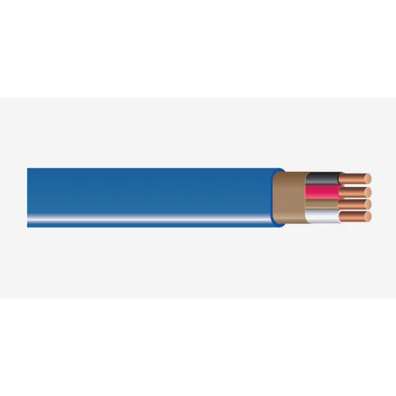 Nm-B Building Wire, Eec, 14 AWG 3-Conductor Solid Copper Wire With Ground, Sheathed Cable, PVC Insulation, 25 ft L - 1