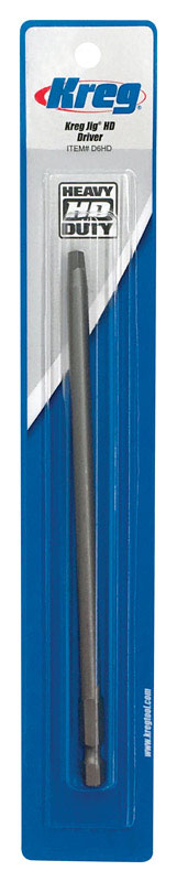 Drive Bit, Kreg, Square Drive, 1/4 in Shank, Hex Shank, 6 in L, #3 - 1