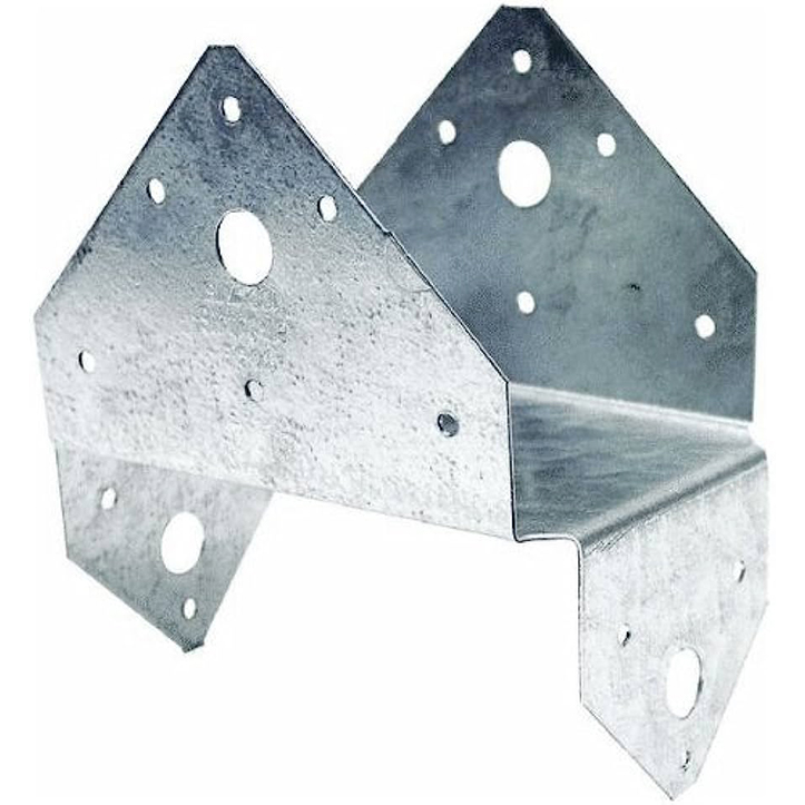 Post Cap/Base Combo, Simpson Strong-Tie, to Hang 4x6, 3-9/16 x 5-1/2 x 3-1/2 in H, 18 ga ZMAX Galvanized Steel - 1
