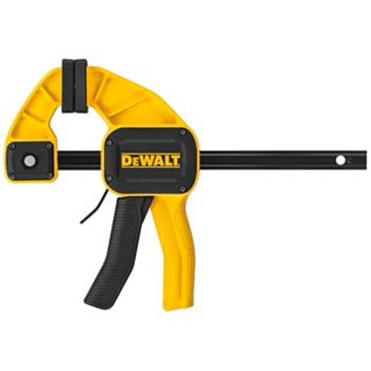 Rapid Return Bar Clamp, Dewalt, 6 in Max Opening Size, 4-1/4 in D Throat, Nylon Body - 1