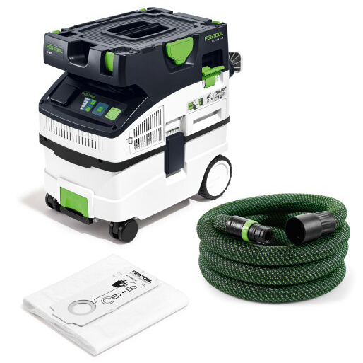 Corded HEPA Vacuum (CT), Festool, 4 gal, 1 in (27mm) Hose Dia., 10 A - 3