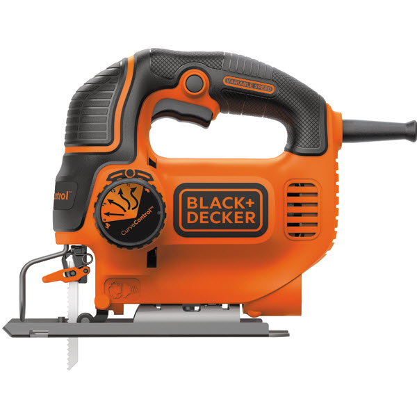 Corded Jig Saw, Black+Decker, Tool-Less U-Shank and T-Shank Blade Change, 7 Orbital Settings, 5 A - 1