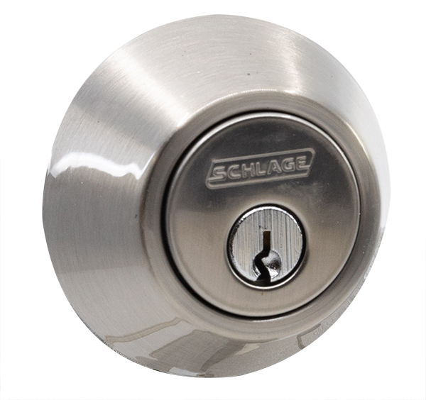Combination Leverset, Schlage, Mechanical Lock, Lever Handle, Wave Design, Satin Nickel, 3 Grade, Metal - 2