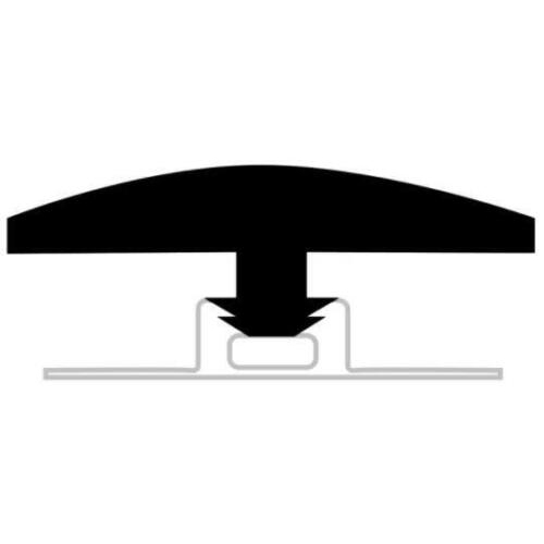 Coretec, Shaw, T-Molding, 94 in L, 1 1/4 in W, Vinyl/WPC, Red River Hickory - 1